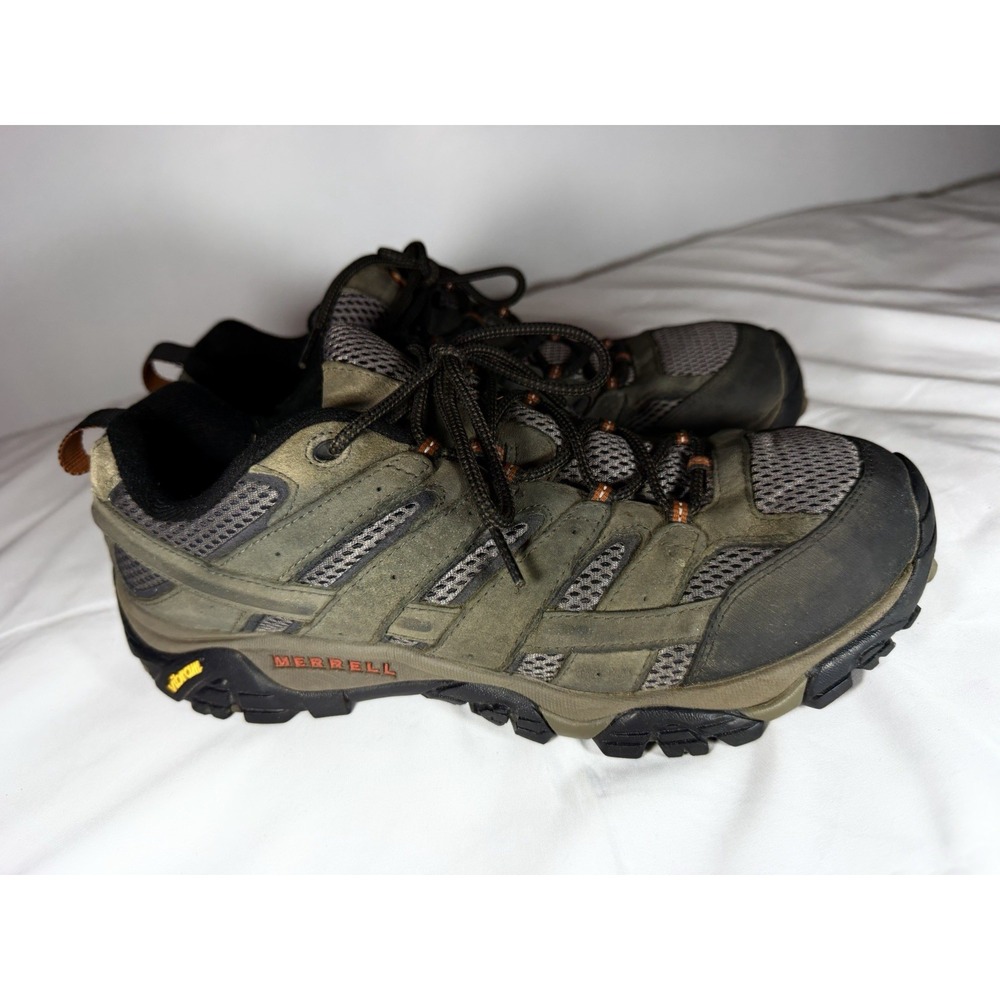 Merrell Moab 2 Vent Men's Hiking Shoes Olive Green Black Vibram Size 12.5